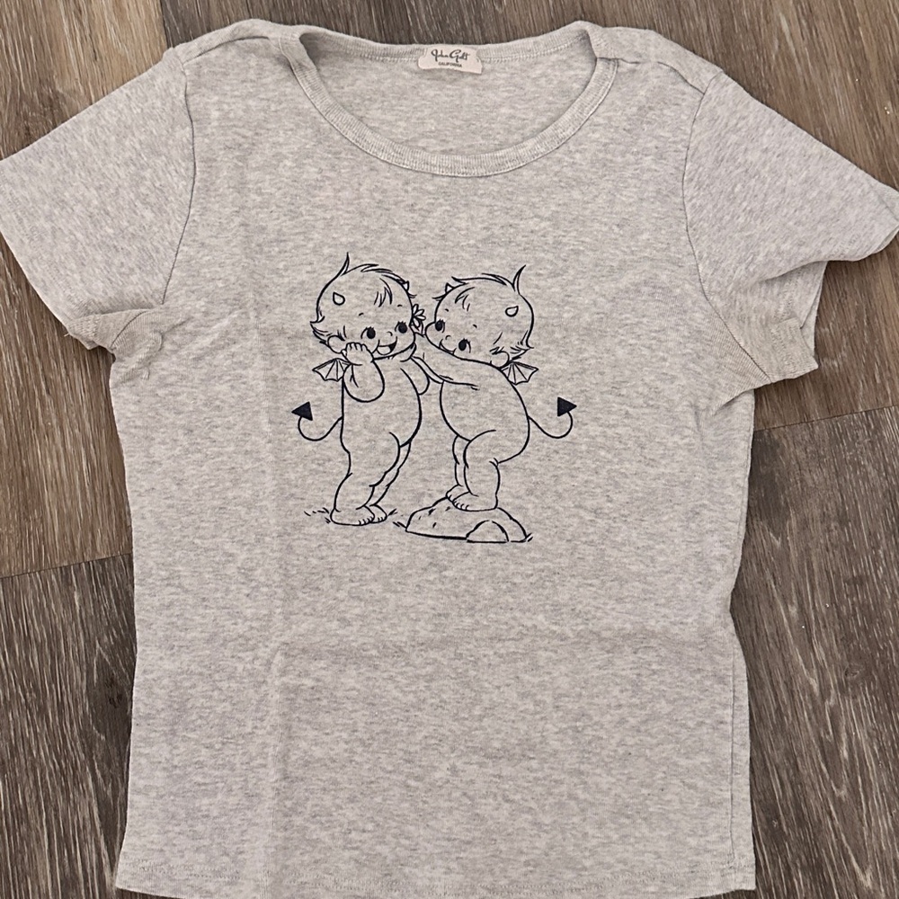 Brandy Melville Gray Top